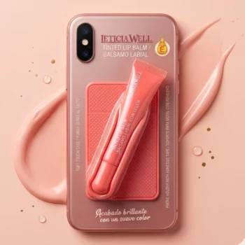 📱 Lot de 4 Baumes à Lèvres 4 Teintes avec Support Téléphone Intégré – Leticia Well (10 ml) – Image 2