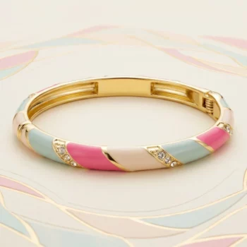 ✨ Bracelet Jonc Haut de Gamme En Acier Inoxydable – Ouverture à Ressort Haute Qualité