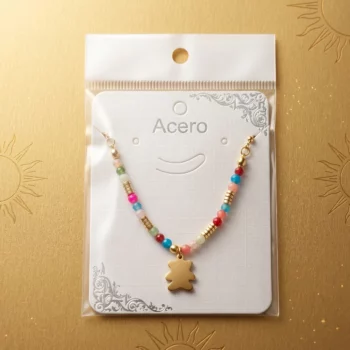 💎 Mélange de 10 Colliers Perles & Dorés en Acier Inoxydable – Motifs Assortis – Image 2