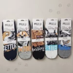 Lot de 12 Paires 🧦 CHAUSSETTES COURTES FEMME CRITTER "CHIEN" ✨ "Qualité Premium"