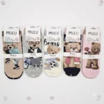 Lot de 12 Paires 🧦 CHAUSSETTES COURTES FEMME CRITTER "OURSON" ✨ "Qualité Premium"