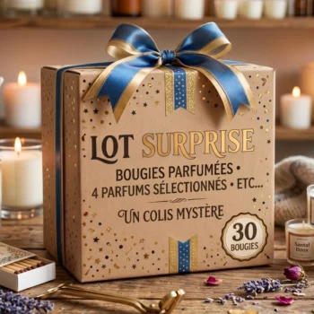 🕯️ Lot Mystère Déstockage de 30 Bougies Parfumées – Lumar Aromatic