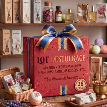 📦 Lot Mystère Déstockage de 28 Diffuseurs Mikado, Parfums & Encens (Packaging Abîmé)