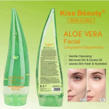 LOT DE 6 🌿✨ NETTOYANT MOUSSANT POUR LE VISAGE ALOE VERA - KISS BEAUTY – Image 2
