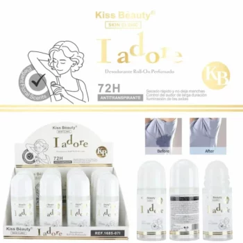 ☁️ Présentoir de 12 déodorant roll on parfumé "I adore" - kiss beauty ✨ – Image 2