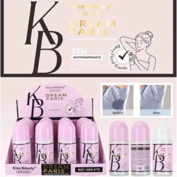 ☁️ Présentoir de 12 déodorant roll on parfumé "Dream Paris" - kiss beauty ✨ – Image 2
