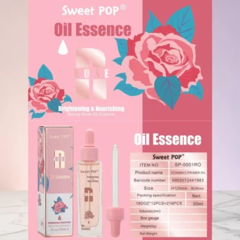 Lot de 12 🌹 HUILE FACIALE AVEC ESSENCE ROSE 30ml - Sweet POP✨ – Image 2