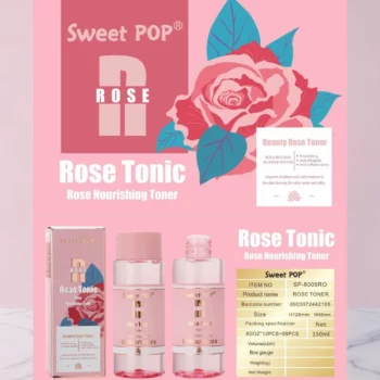 Lot de 12 🌹 TONIQUE VISAGE NOURRISSANT À L'EAU DE ROSE 150ml - Sweet POP✨ – Image 2