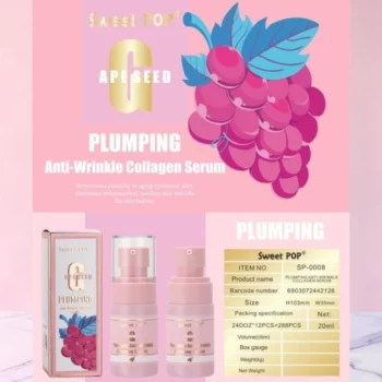 Lot de 12 🍇 SÉRUM FACIAL AU COLLAGÈNE 20ml - Sweet POP✨ – Image 2
