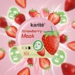 👤 Lot de 12 Masques Tissu Visage à la Fraise 🍓 Un Teint Radieux & Fruité – Karité 🧴