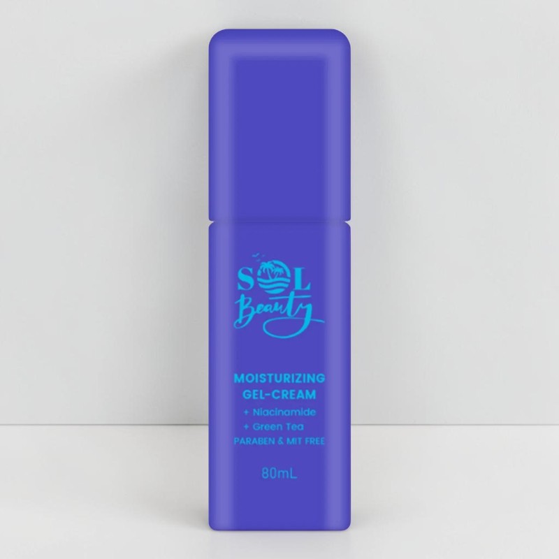 5013692294447 💙 Crème-Gel Hydratante Sol Beauty à la Niacinamide & Thé Vert (80 ml) : Fraîcheur, Équilibre & Peau Purifiée ! ✨ 🍵 – Image 1