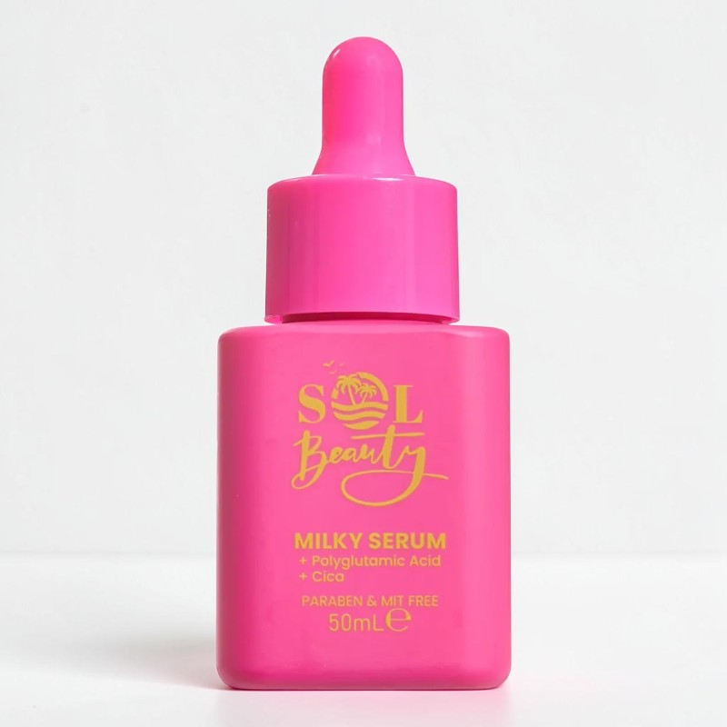 5013692294508 🩷 Sérum Laiteux Sol Beauty à l'Acide Polyglutamique & Cica (50 ml) : Hydratation Extrême & Reparation Apaisante ! ✨ 💧 – Image 1