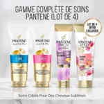 ✨ Gamme Complète Pantene 4 Tubes : Soins Ciblés Découverte (Classic, Boucle, Miracles)
