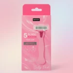 Lot de 3 🪒 Douceur Absolue 5 Lames : 🧴 Blisters Rasoirs "4up" : Soit 1 Manches + 3 Recharges (5 Lames) – Sence 🌸