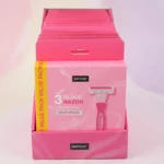 Lot de 6 🪒 Pack Ultime "1 Rasoir + 18 Recharges" : 🧴 Blisters Rasoirs avec Recharges Triples Lames – Sence 🌸