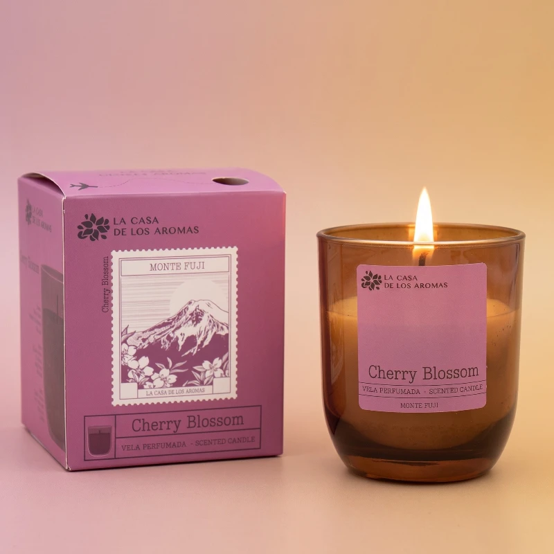 Bougie parfumée cherry blossom la cfasa aromas Lot de 8 - Bougie parfumée Cherry Blossom 110 g – La Casa de los Aromas – Image 1