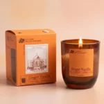 Lot de 8 - Bougie parfumée Ginger Vanilla 110 g – La Casa de los Aromas