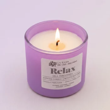 🕯️ Présentoir de 6 Bougies Parfumées en Pot de Verre "Relax - Lavande" (90g) – La Casa de los Aromas 💜 – Image 2