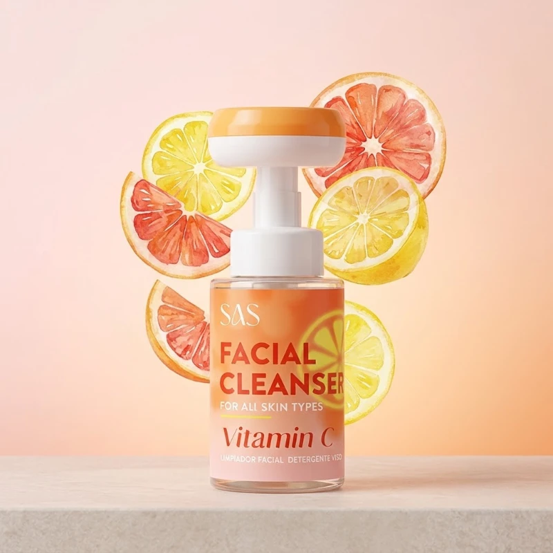 SAH141.jfif Lot de 9 ✨ Nettoyant visage à la Vitamine C 300g - SAS✨ – Image 1