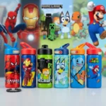 Lot de 6 : Gourde enfant réutilisable personnages Disney