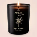 🕯️ Carton de 8 : Bougies Parfumées Haut de Gamme "Black & White - Bayas Rojas / Red Berries" (125g) – Ambar Perfums 🖤