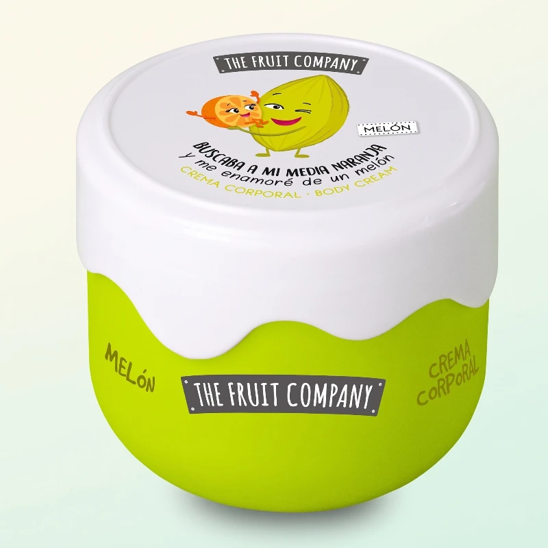 creme corporel melon the fruit company Carton de 6 : Crème corporelle parfum MELON effet soie - The Fruit Company – Image 1