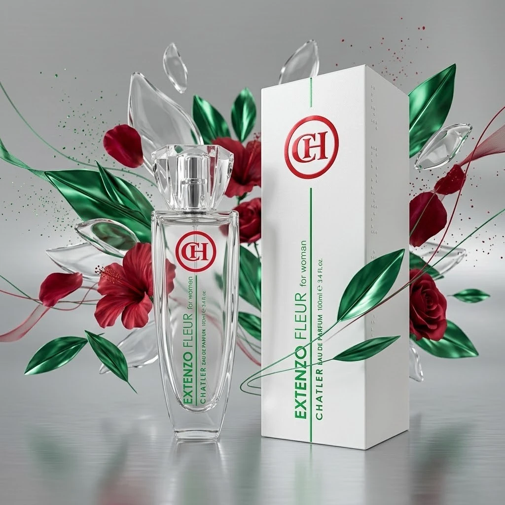 fournisseur en haut de parfum femme (10) Eau de Parfum Femme EXTENZO FLEUR 100ml â CHATLER â Image 1