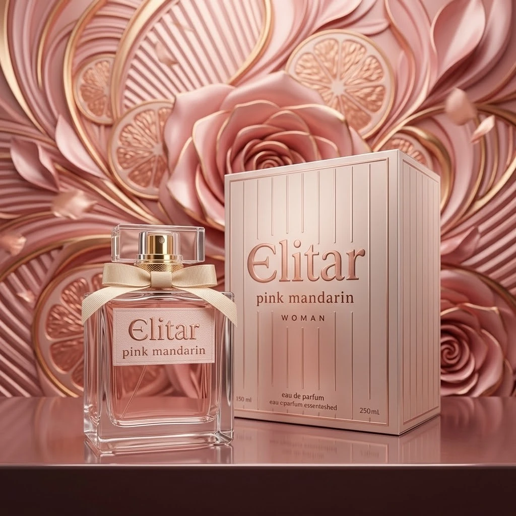 fournisseur en haut de parfum femme (8) Eau de Parfum Femme ELITAR PINK MANDARIN 100ml â CHATLER â Image 1