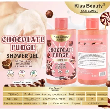 Lot de 6 🍦🍬🍒 Gel douche Fondant au Chocolat, 300ml ✨ – Image 2