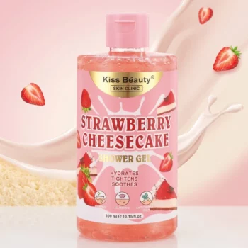 Lot de 6 🍦🍬🍒 Gel douche Cheesecake à la Fraise, 300ml ✨
