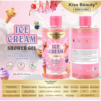Lot de 6 🍦🍬🍒 Gel douche Crème Glacée, 300ml ✨ – Image 2