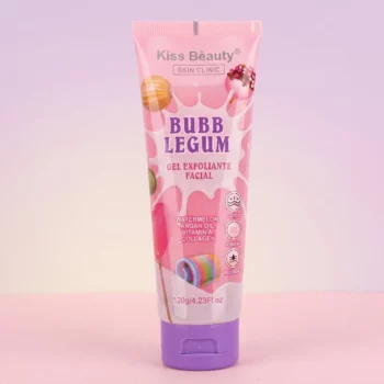 🍬 Lot de 12 Gels Exfoliants Visage 🍬 Bubblegum - Kiss Beauty 120g : Peau Douce & Teint Éclatant ! ✨ 🌸