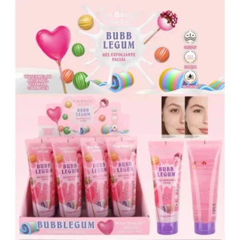 🍬 Lot de 12 Gels Exfoliants Visage 🍬 Bubblegum - Kiss Beauty 120g : Peau Douce & Teint Éclatant ! ✨ 🌸 – Image 2