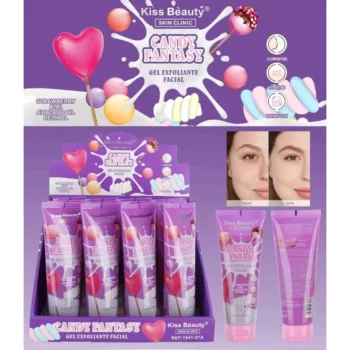 🍬 Lot de 12 Gels Exfoliants Visage 🍭 Candy Fantasy - Kiss Beauty 120g : Peau Douce & Teint Éclatant ! ✨ 🌸 – Image 2