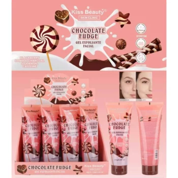 🍬 Lot de 12 Gels Exfoliants Visage 🍫 Chocolate Fudge - Kiss Beauty 120g : Peau Douce & Teint Éclatant ! ✨ 🌸 – Image 2