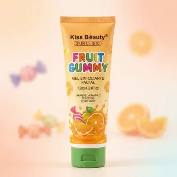 🍬 Lot de 12 Gels Exfoliants Visage 🍊 Fruit Gummy - Kiss Beauty 120g : Peau Douce & Teint Éclatant ! ✨ 🌸