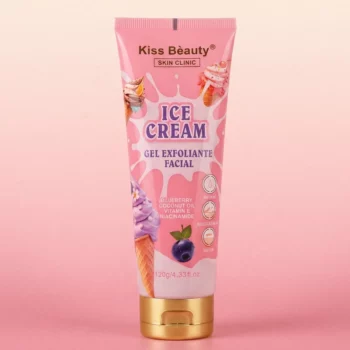 🍬 Lot de 12 Gels Exfoliants Visage 🍦 Ice Cream - Kiss Beauty 120g : Peau Douce & Teint Éclatant ! ✨ 🌸