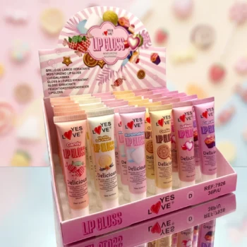 🍬 Présentoir de 36 Gloss Brillant à Lèvres Hydratant aux Bonbons YES LOVE (Ref. 7926D) : Brillance Gourmande & Douceur Sucrée ! ✨ 💋 – Image 2