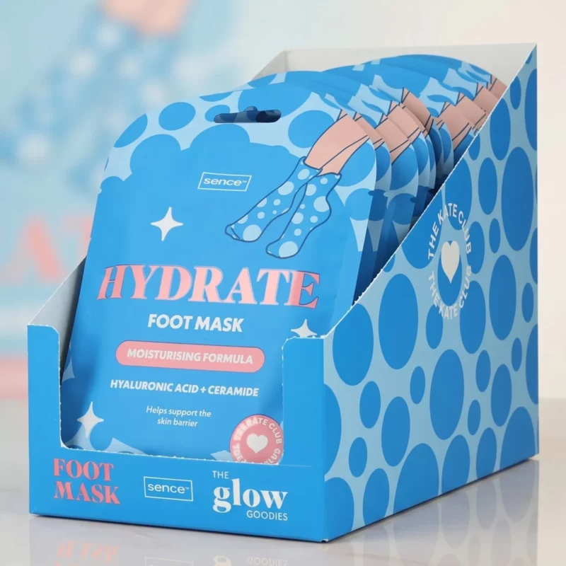 🦶 Lot de 9 Masques Pieds Hydratants Sence "HYDRATE" (2 x 20 ml) : Soin Réparateur & Douceur Extrême ! ✨ 🧦