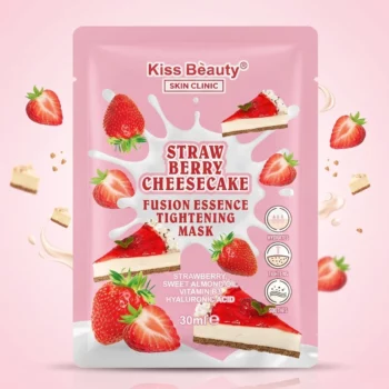 Lot de 24 🍫 Masque Visage "Strawberry Cheesecake" – Kiss Beauty (Skin Clinic)