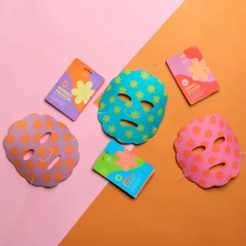 Lot de 24 🌸✨ Faites Fleurir Votre Beauté : Masques en Tissu Imprimés Mango Passion Sence 🍓🍋 – Image 2