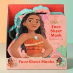 Lot de 24 🏝️🌸 Évasion Tropicale & Détente : Masque en Tissu Imprimé Vaiana - Disney🌊🍑
