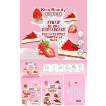 Lot de 24 🍫 Masque Visage "Strawberry Cheesecake" – Kiss Beauty (Skin Clinic) – Image 2