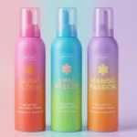 LOT DE 6 🍓 Douche Onctueuse & Parfum Gourmand 🧴 Mousses de Douche "Berry Bloom" (200 ml) – Sence ✨