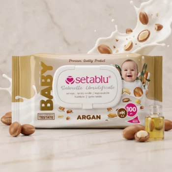 👶 Lot de 6 paquets de 100 lingettes LINGETTES POUR BÉBÉ HUMIDES ARGAN SETABLU 🌿