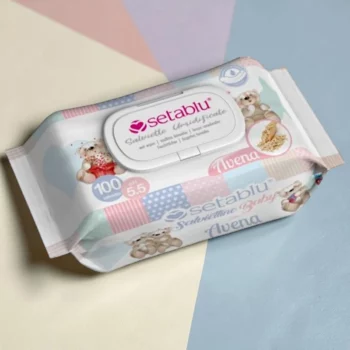 🌾 lot de 6 paquets de 100 LINGETTES HUMIDES AVOINE BÉBÉ, SETABLU 👶 – Image 2