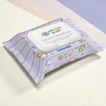 💜 lot de 12 paquets de 25 LINGETTES HUMIDES POUR LAVANDE BÉBÉ, BIM BUM BABY 👶 – Image 2