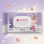 👶 Lot de 6 paquets de 100 lingettes LINGETTES TALC POUR BÉBÉ SETABLU 🍼