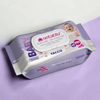 👶 Lot de 6 paquets de 100 lingettes LINGETTES TALC POUR BÉBÉ SETABLU 🍼 – Image 2