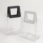 🛍️ Lot de 12 Sacs Transparents PVC (15x10x15 cm) : L'Écrin Mini & Design Anses Carrées ! ✨ 🖤🤍